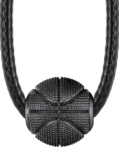 Stainless Steel Basketball Necklace