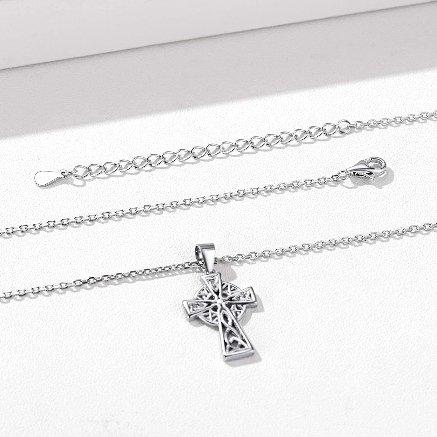 Celtic Cross Irish Knot Pendant Necklace