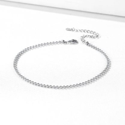 Round Bead Chain Anklets