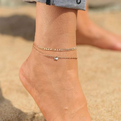 Dainty Star Dainty Beach Anklets for Women
