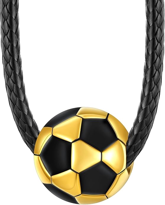 Stainless Steel Football Necklace