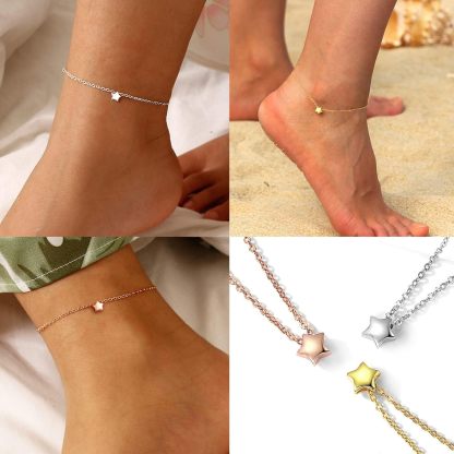 Dainty Star Dainty Beach Anklets in Different Colors