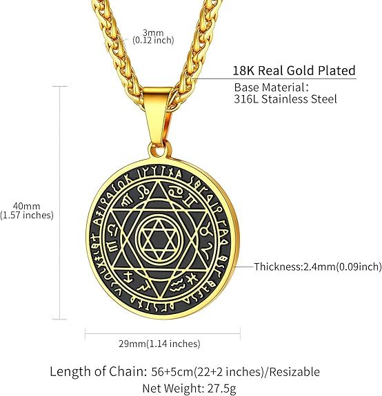 Talisman Seal Solomon Star Necklace