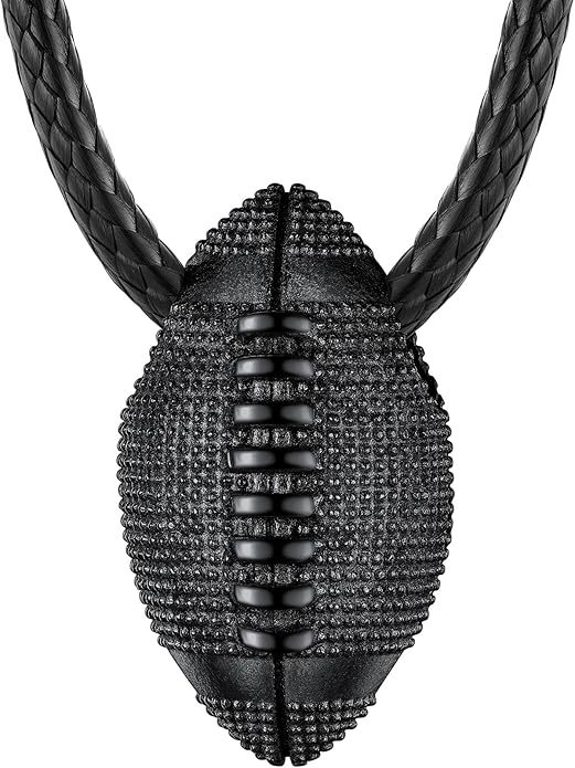 Stainless Steel Soccer Pendant Necklace