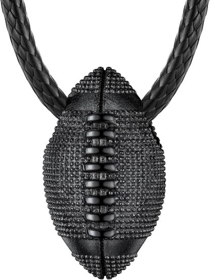 Stainless Steel Soccer Pendant Necklace