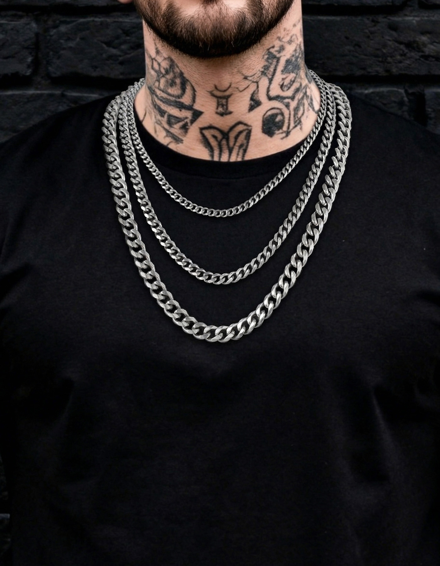 Hip Hop Cuban Chain Necklace for Men 6/9/12mm Width