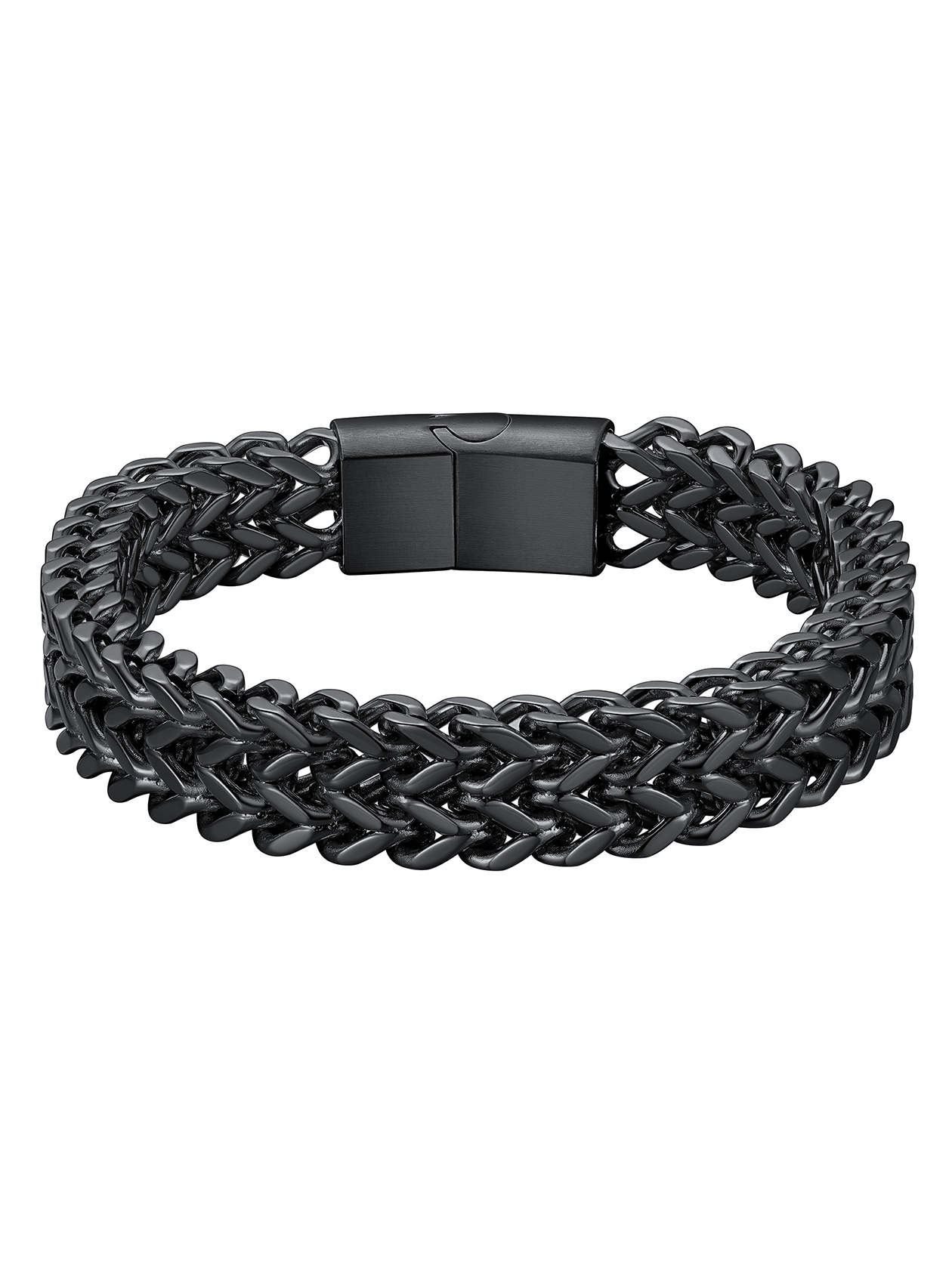 6-10mm Stainless Steel Magnetic Clasp Bracelet for Men