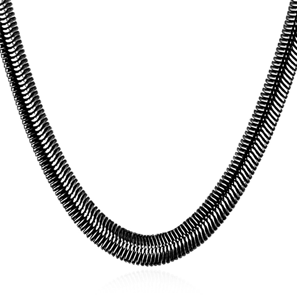 8MM Snake Chain Link Necklace for Men Women Fathers Day Gift