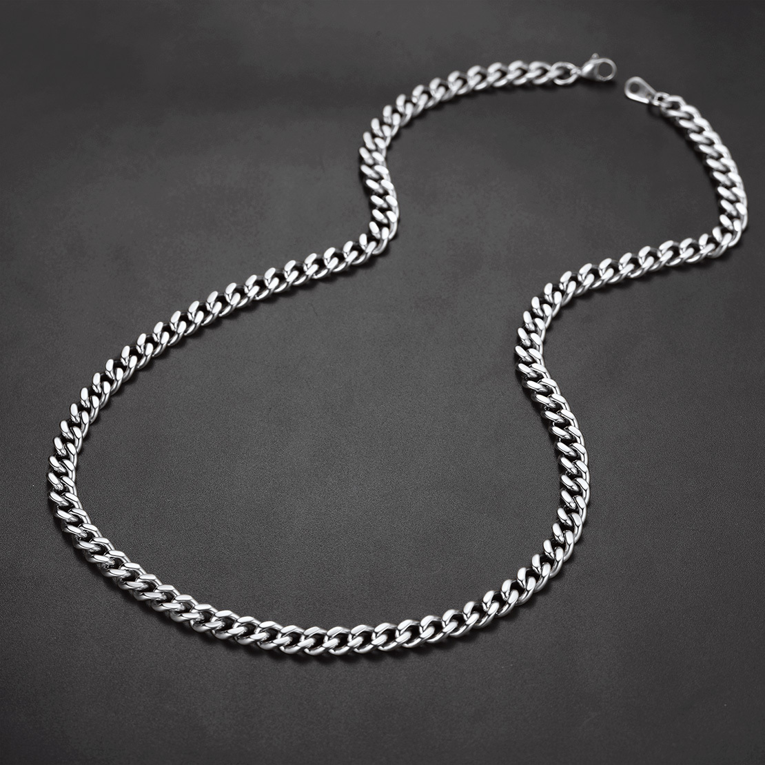 9mm Cuban Link Chain Necklace, Stainless Steel-01