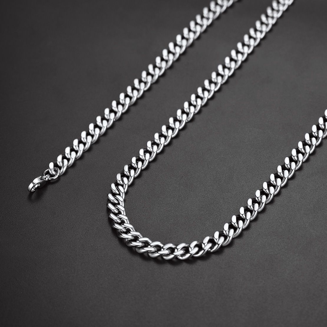 9mm Cuban Link Chain Necklace, Stainless Steel-02