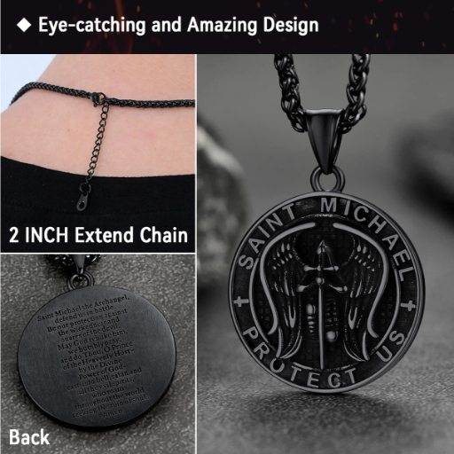 Angel Wing Stainless Steel Pendant Necklace for Men
