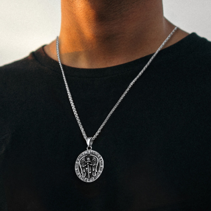 Angel Wing Stainless Steel Pendant Necklace for Men