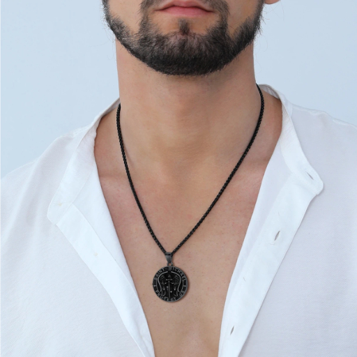 Angel Wing Stainless Steel Pendant Necklace for Men