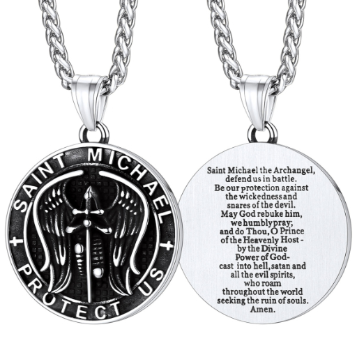 Angel Wing Stainless Steel Pendant Necklace for Men