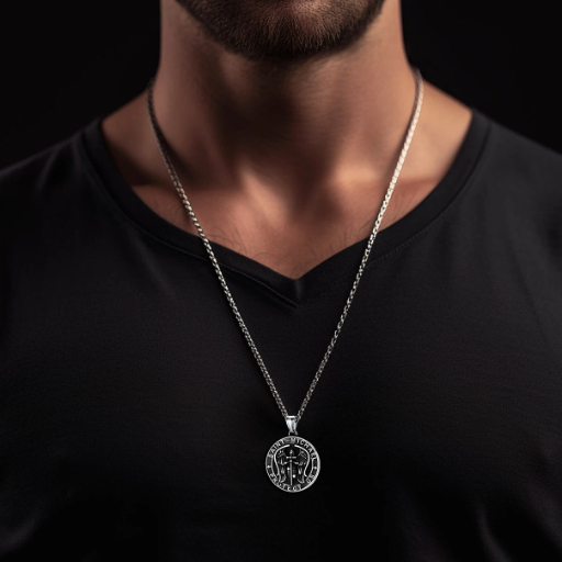 Angel Wing Stainless Steel Pendant Necklace for Men