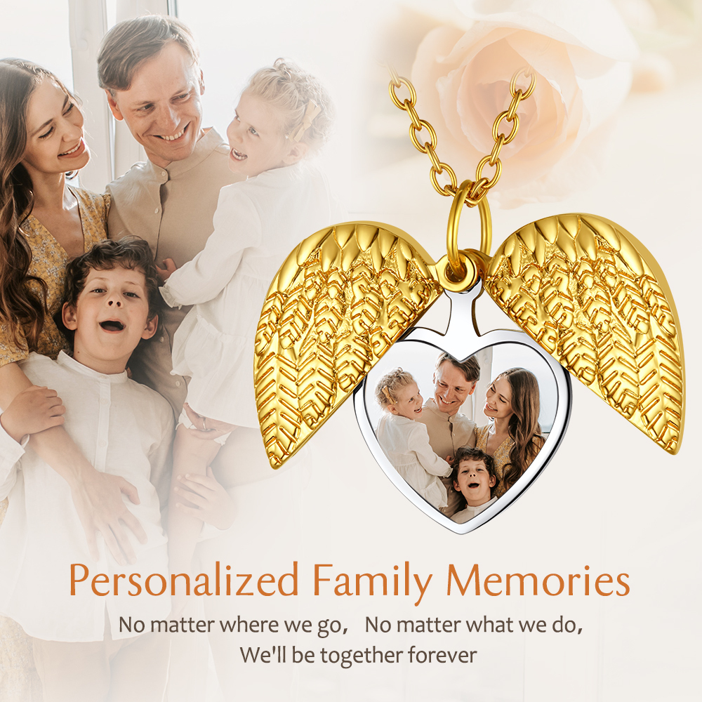 Customized Heart Locket Necklace with Pictures