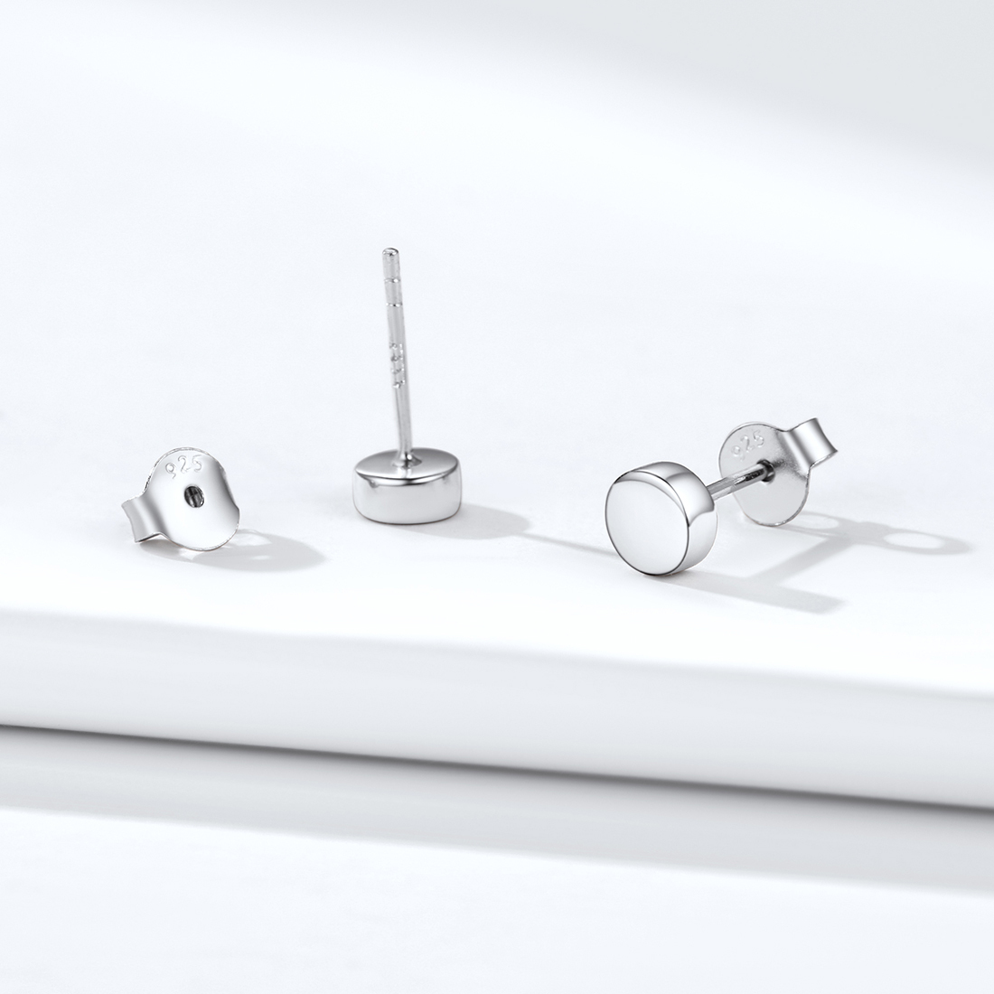 Punk Round Tiny Dot Studs for Men Women