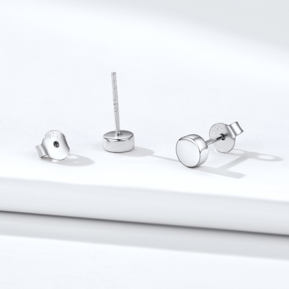 Punk Round Tiny Dot Studs for Men Women