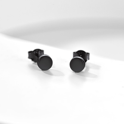 Punk Round Tiny Dot Studs for Men Women