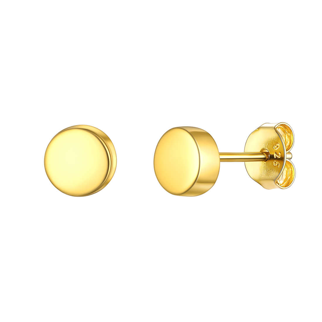 Punk Round Tiny Dot Studs for Men Women