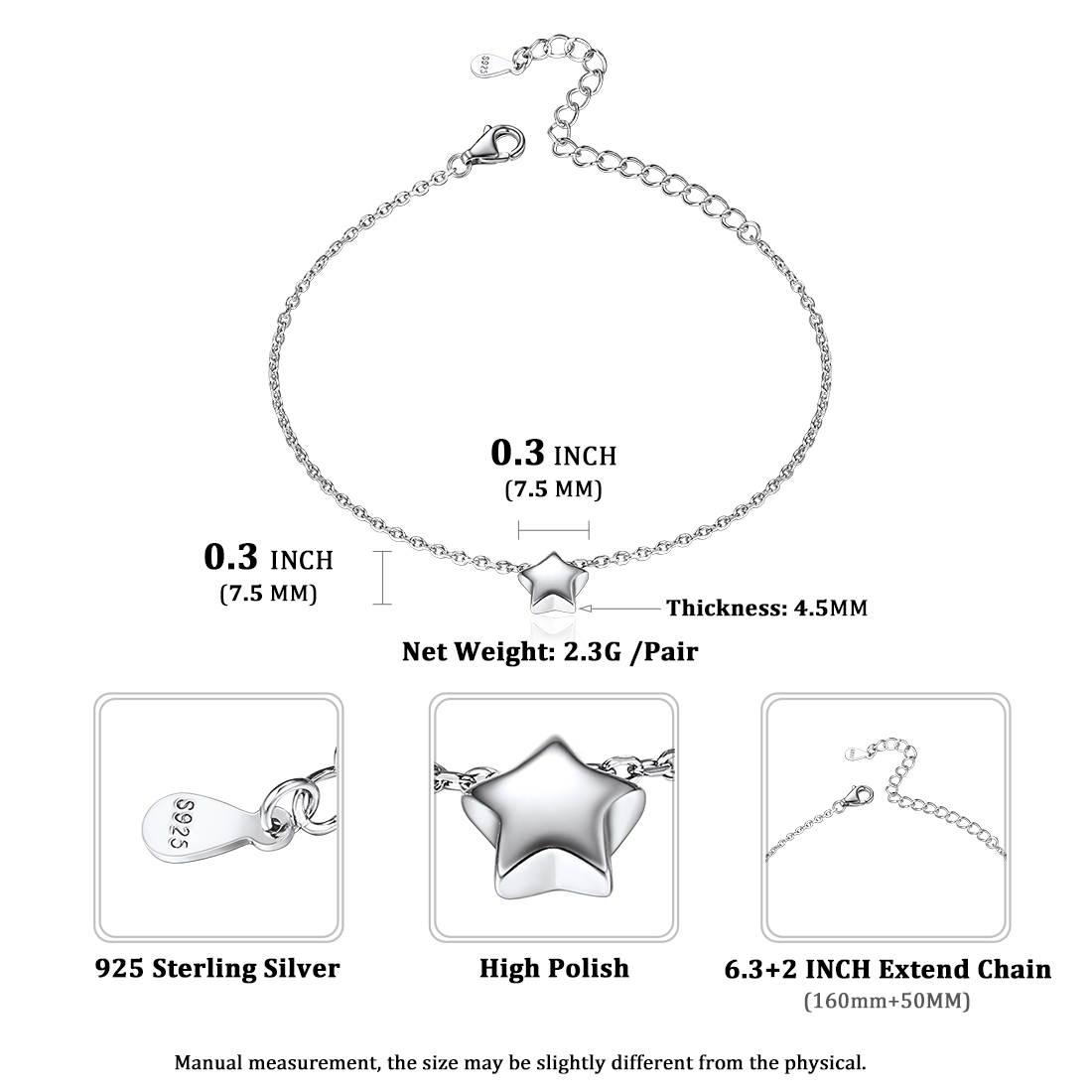 Star Link Chain Bracelet