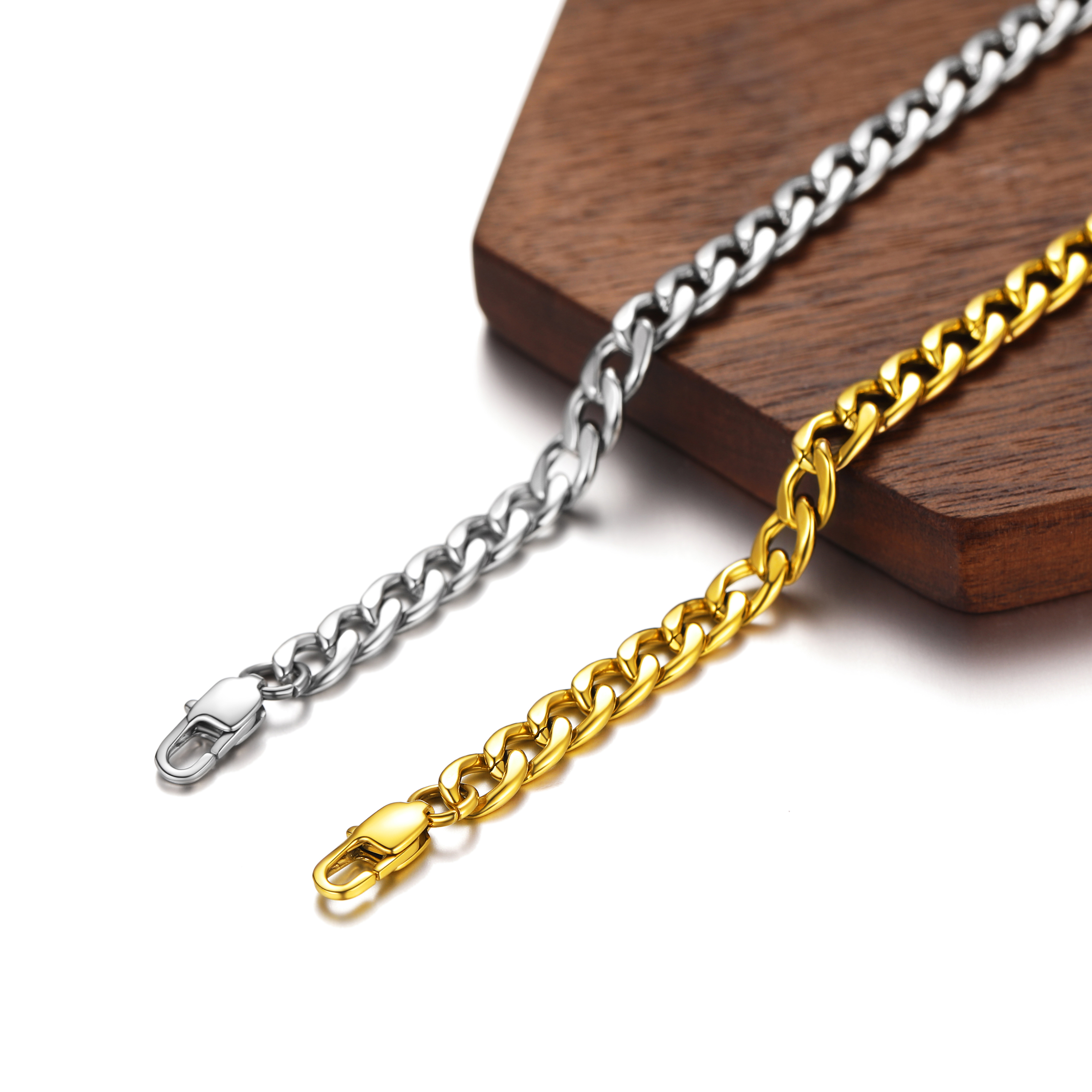 5mm NK: 1:1 Cuban Chain Ankle