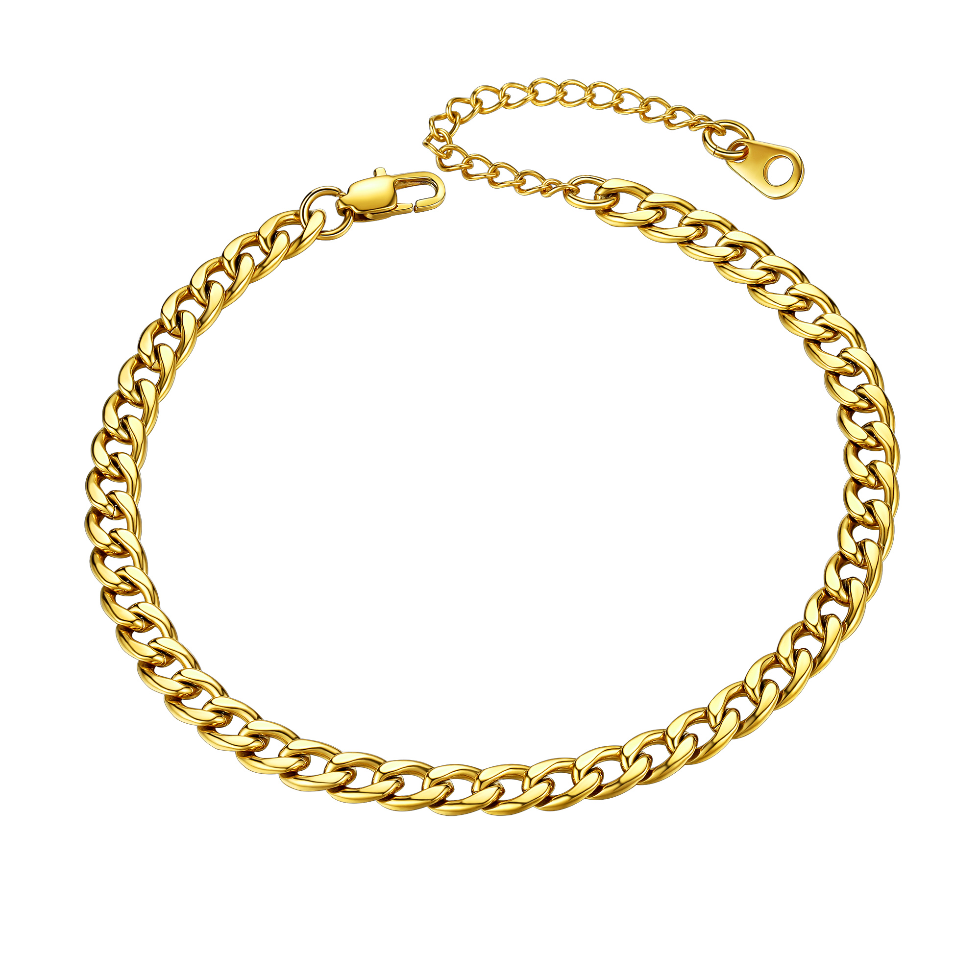 5mm NK: 1:1 Cuban Chain Ankle