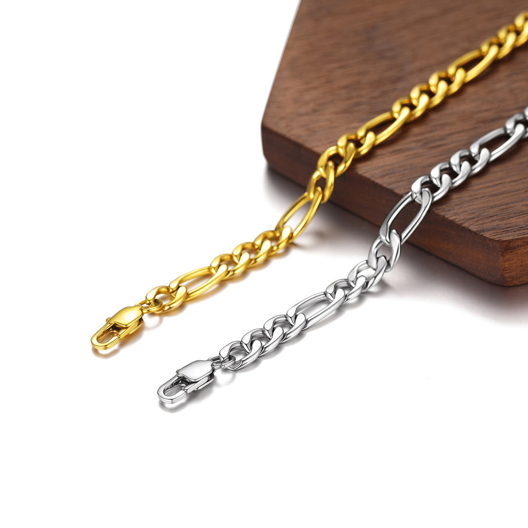 5mm Stainless Steel Figaro Anklet