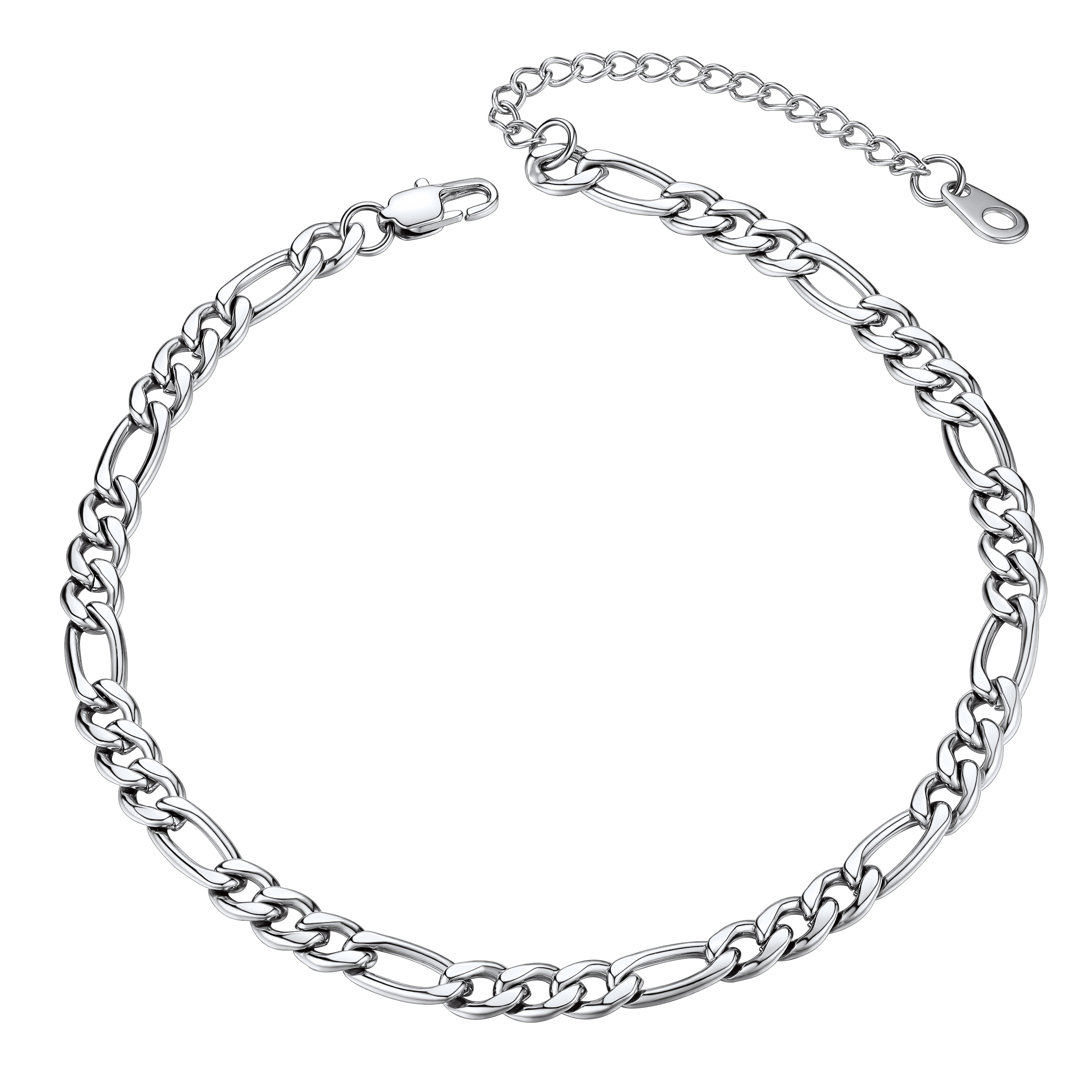 5mm Stainless Steel Figaro Anklet