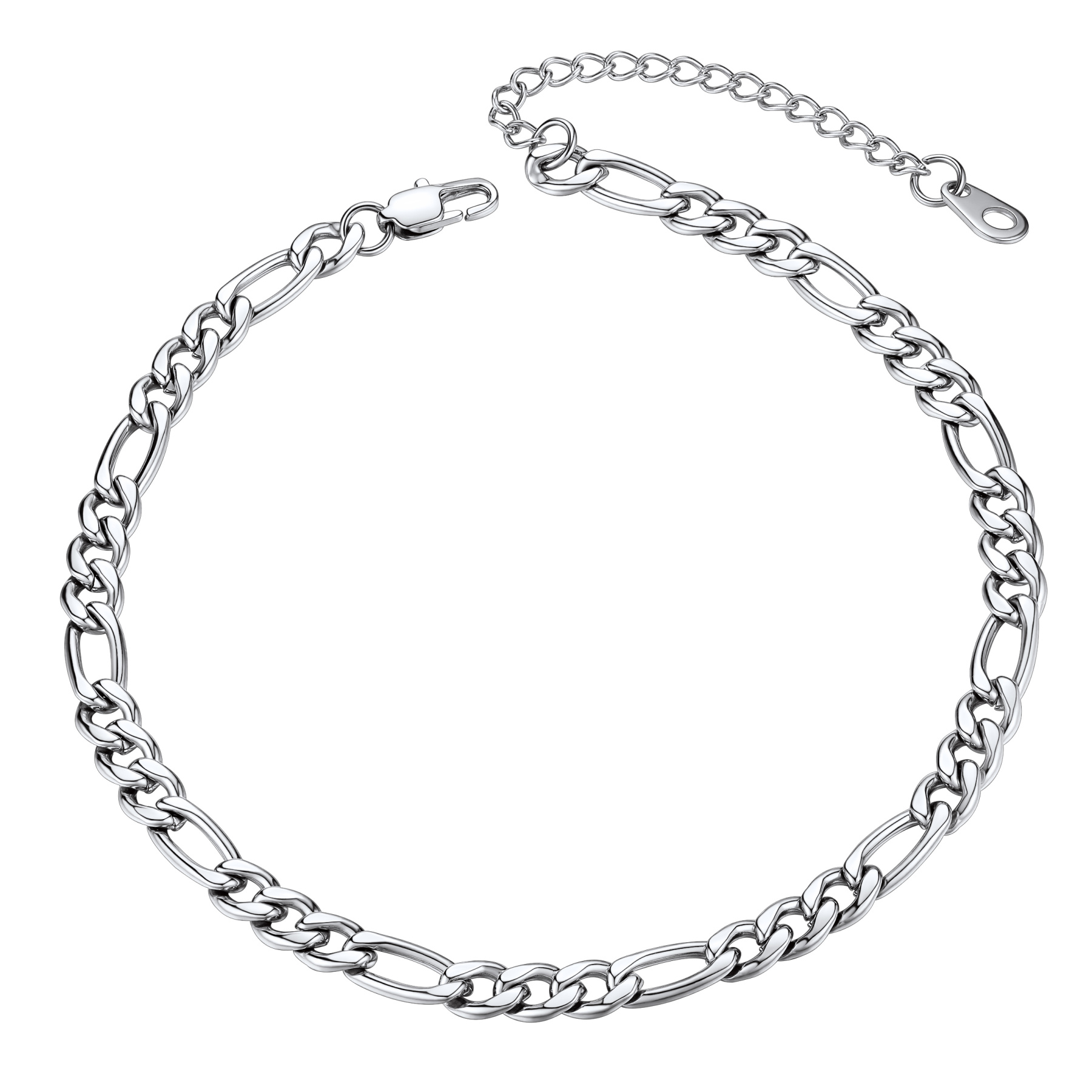 5mm Stainless Steel Figaro Anklet
