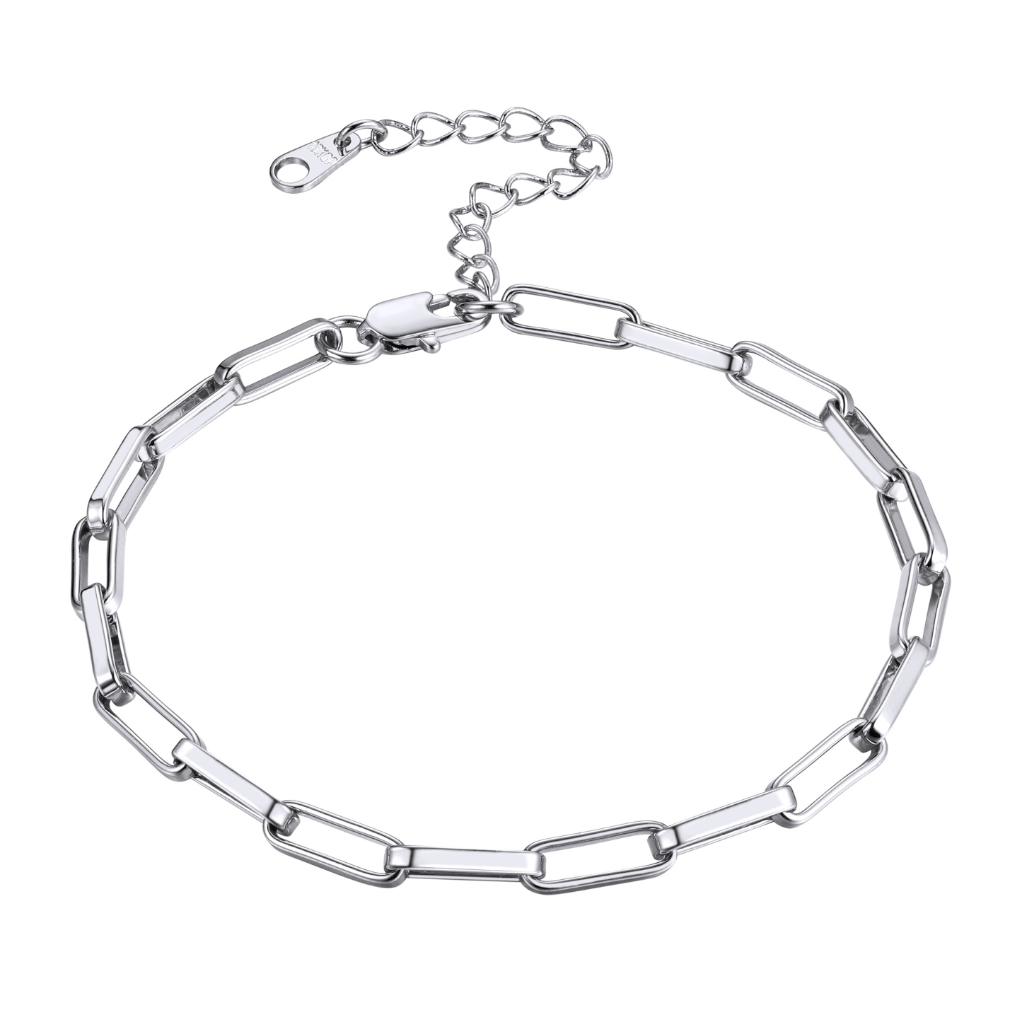 18K Gold Paperclip Chain Anklet