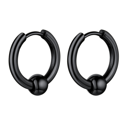 Hypoallergenic 316L Steel Punk Hoop Earrings