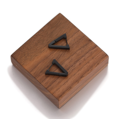 Stainless Steel Triangle Punk Huggie Hoop Earrings