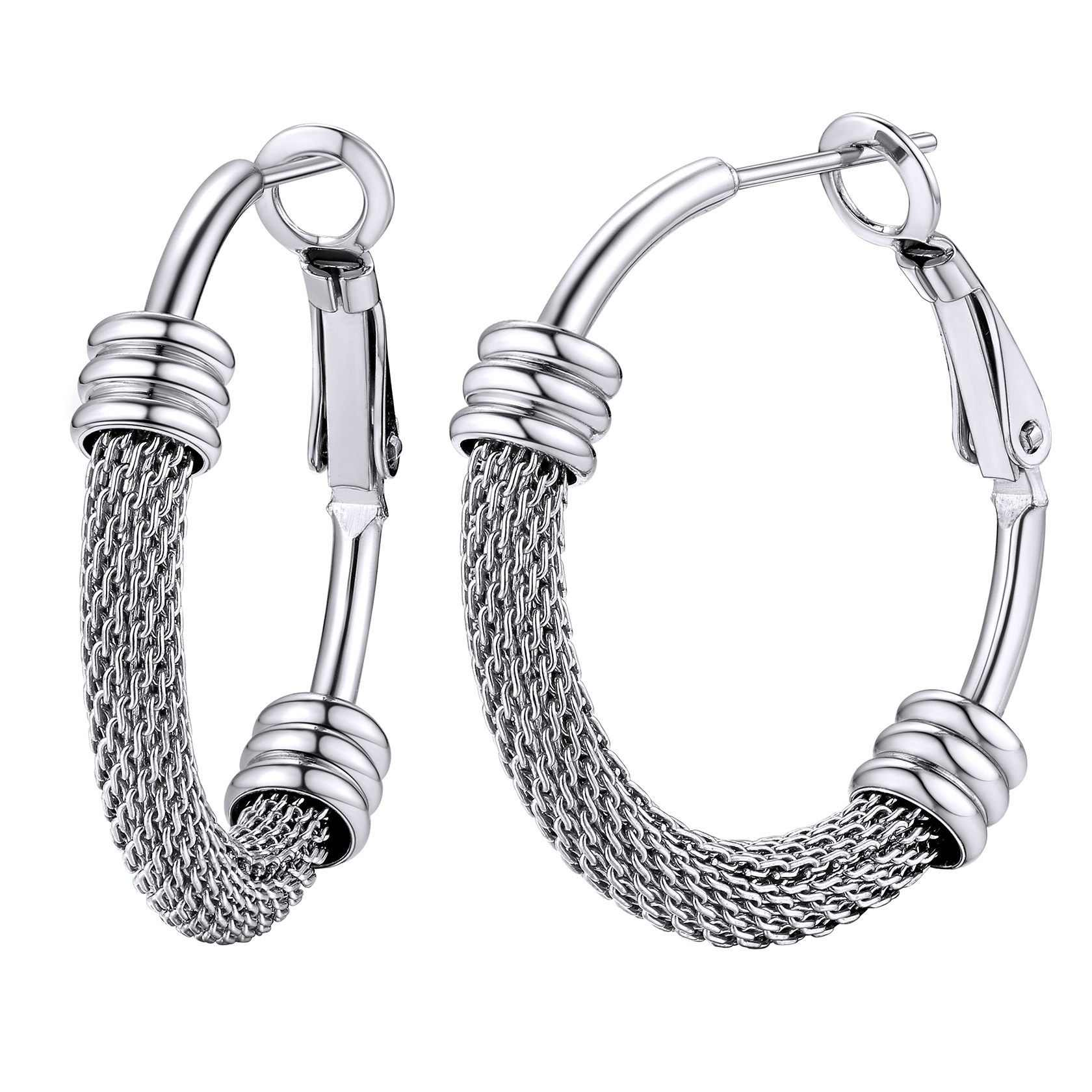 Gothic Thick Hoop Earrings for Women