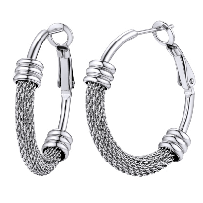 Gothic Thick Hoop Earrings for Women