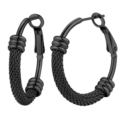 Gothic Thick Hoop Earrings for Women