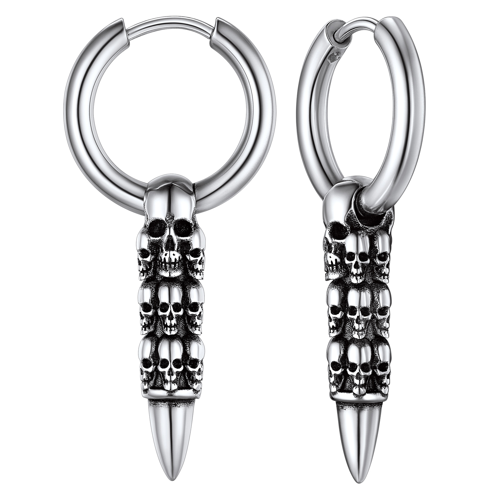 Vintage Skull Drop Earrings
