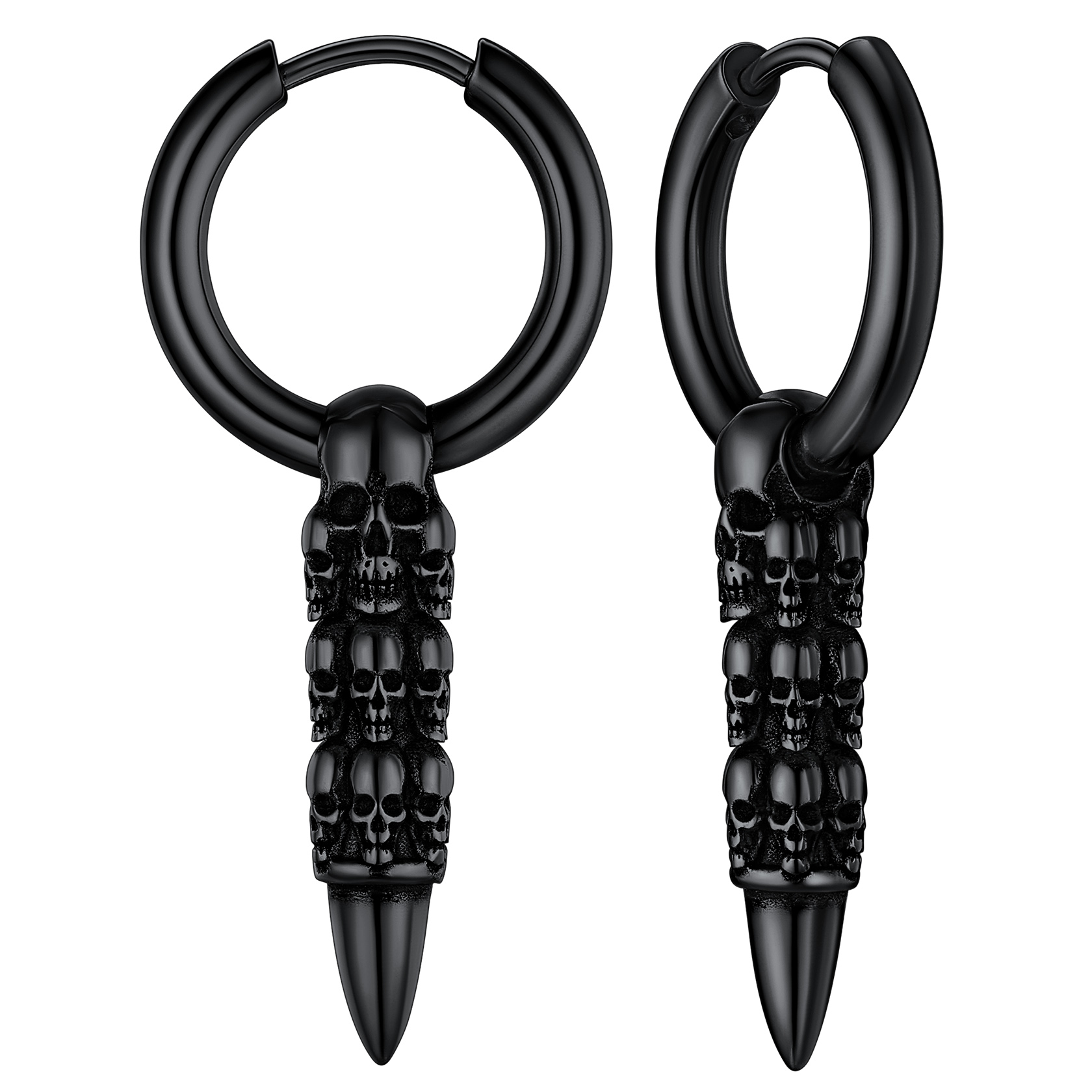 Vintage Skull Drop Earrings