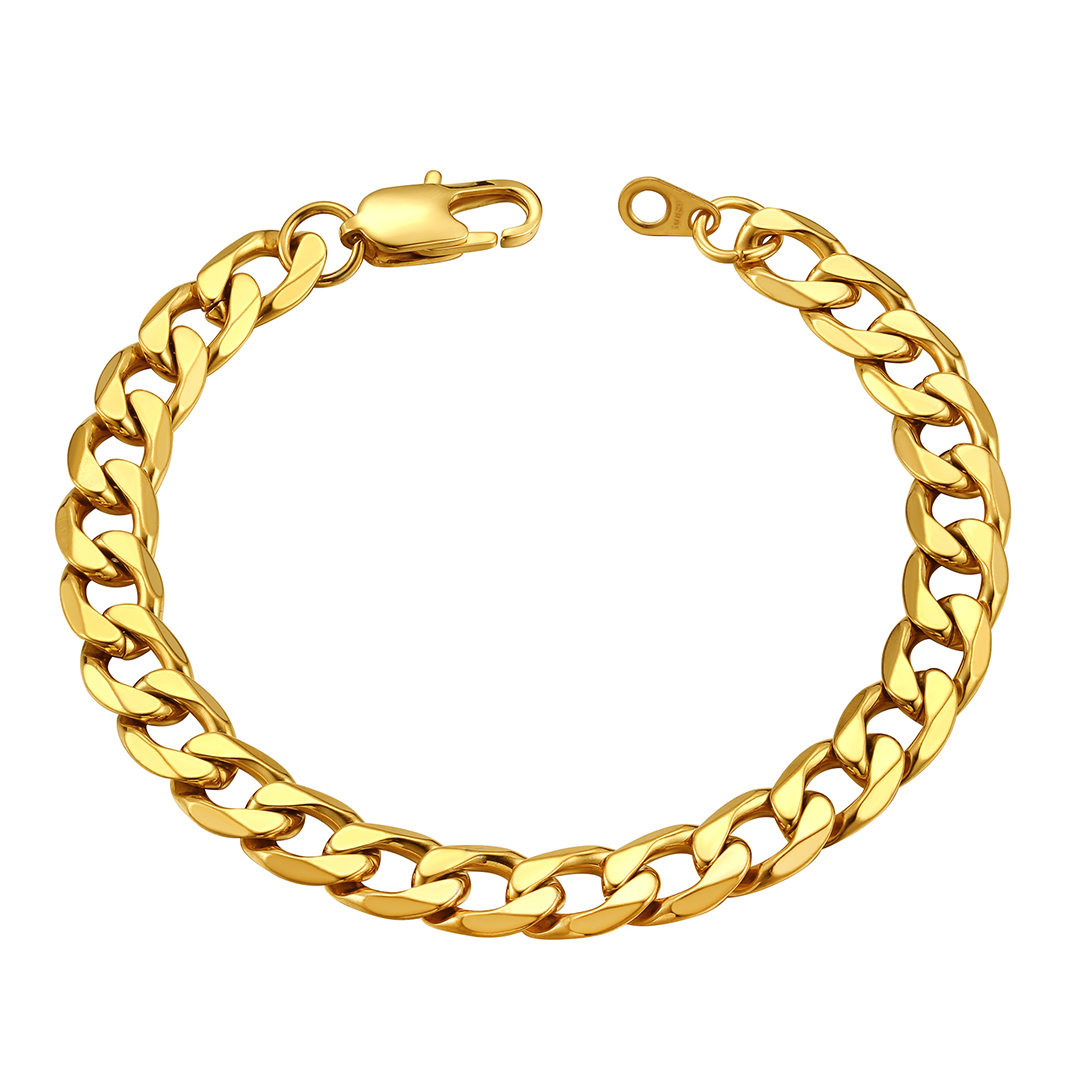 8mm Chunky Cuban Link Bracelet