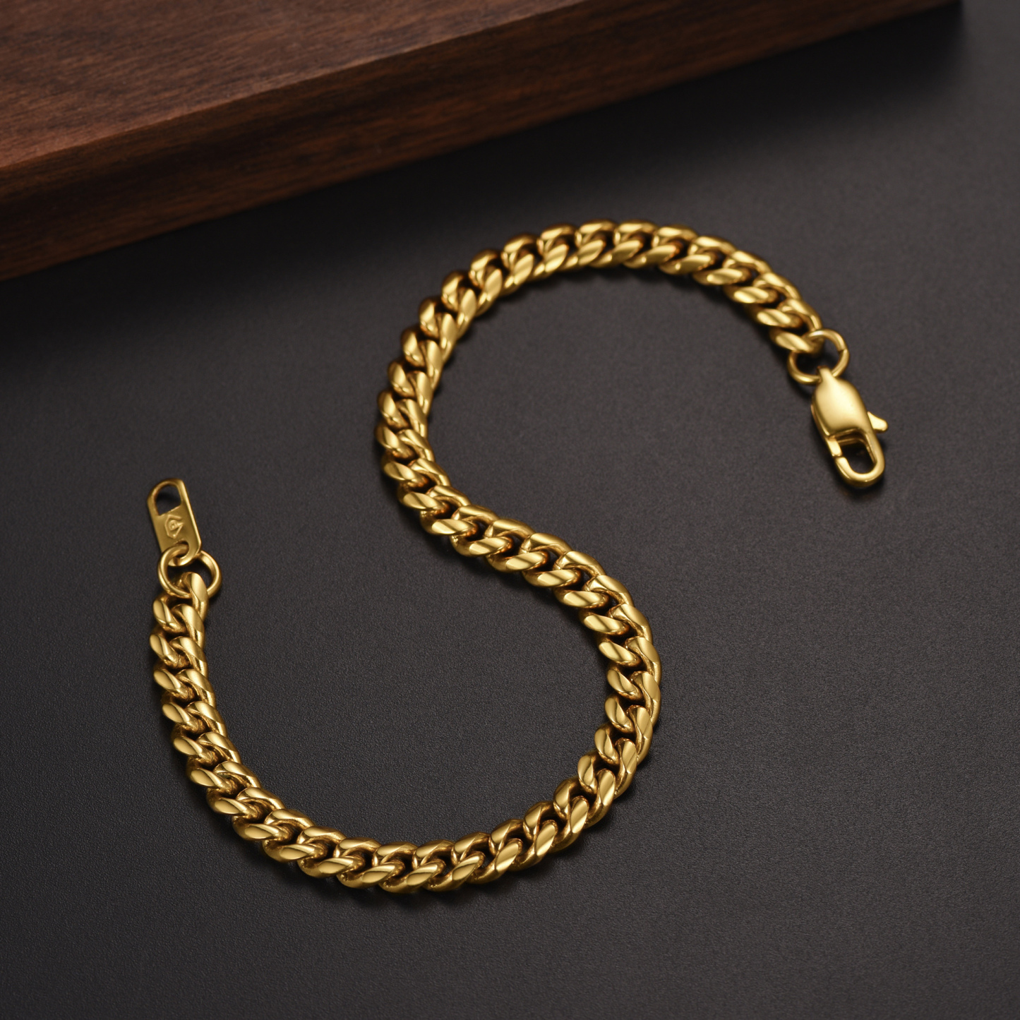 6mm Stainless Steel Solid Chain Bracelet