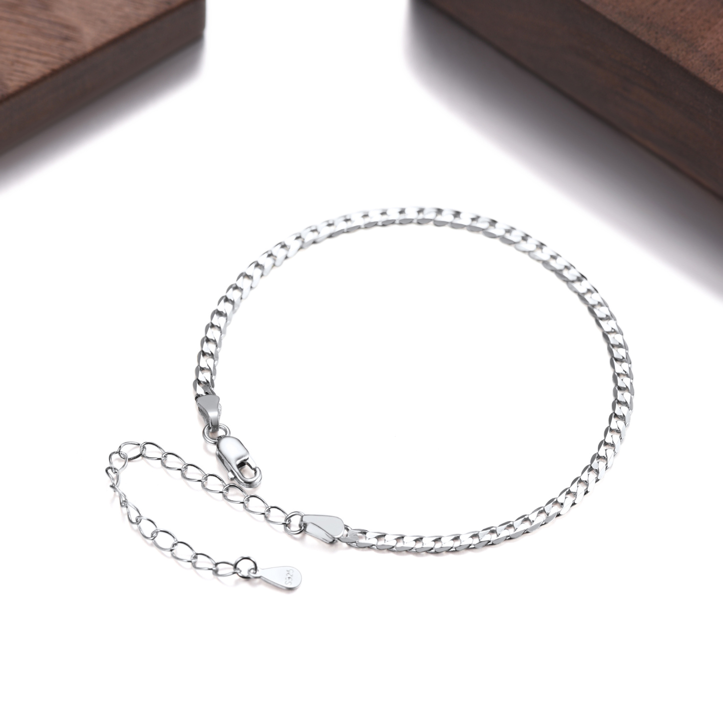 3mm Miami Cuban Link Bracelet 925 Sterling Silver Solid