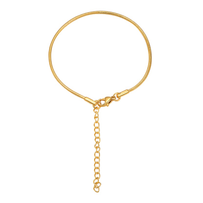 1.5mm Stainless Steel Snake Chain Bracelet