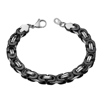 10mm Wide Byzantine Chain Bracleet