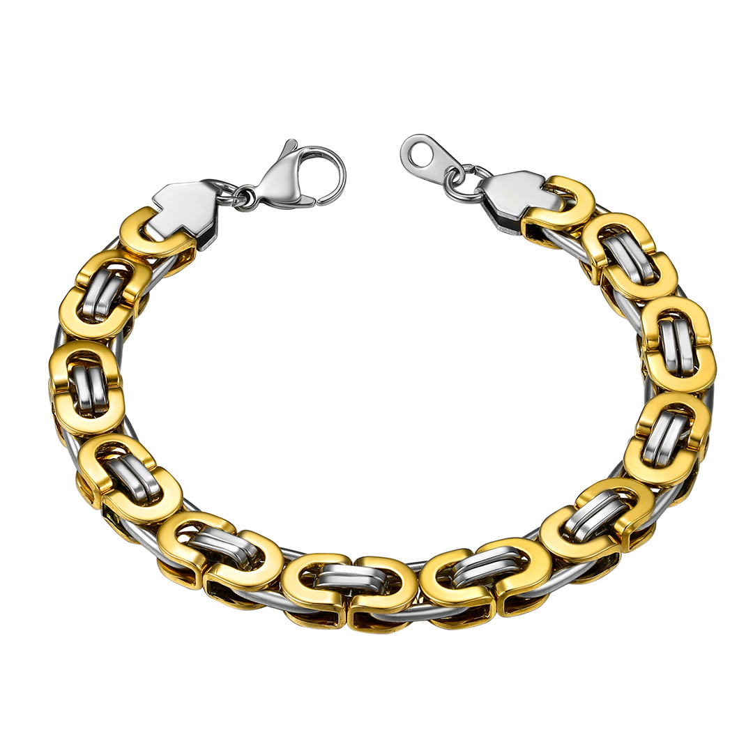 10mm Wide Byzantine Chain Bracleet