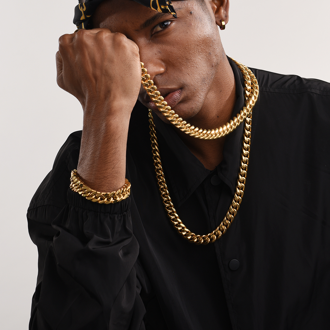 Curb Chain Bracelet 316L Steel - Valentine's Gift for Him​