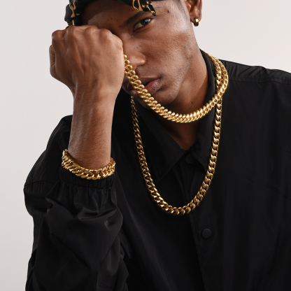 Curb Chain Bracelet 316L Steel - Valentine's Gift for Him​