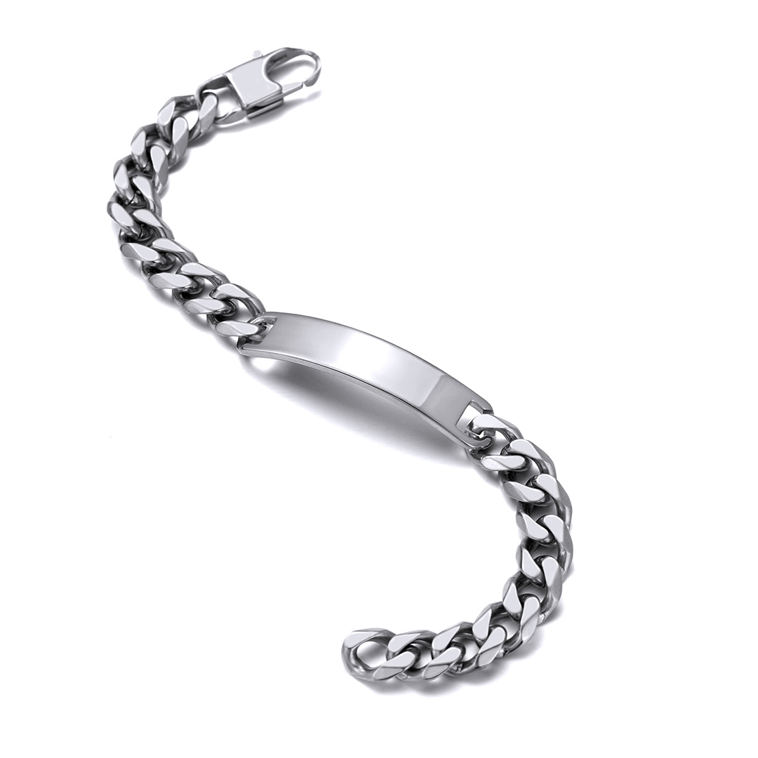 Cuban Curb ID Bracelet for Men