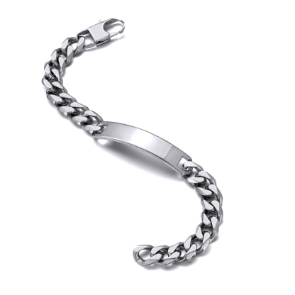 Cuban Curb ID Bracelet for Men