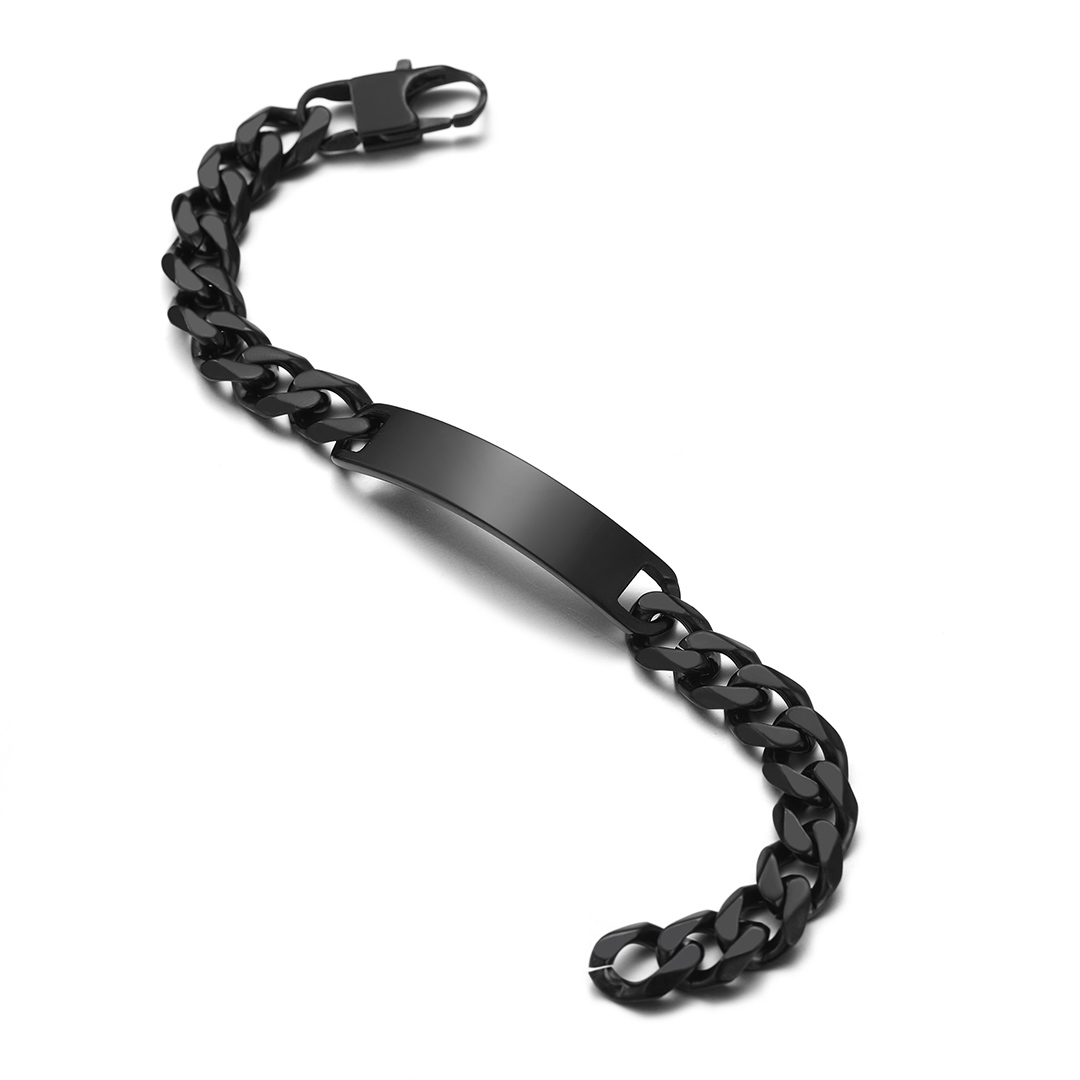 Cuban Curb ID Bracelet for Men