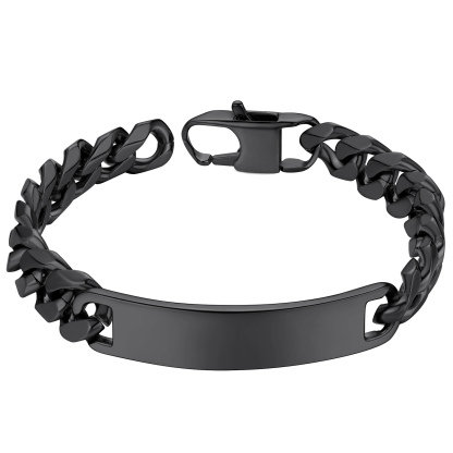 Cuban Curb ID Bracelet for Men